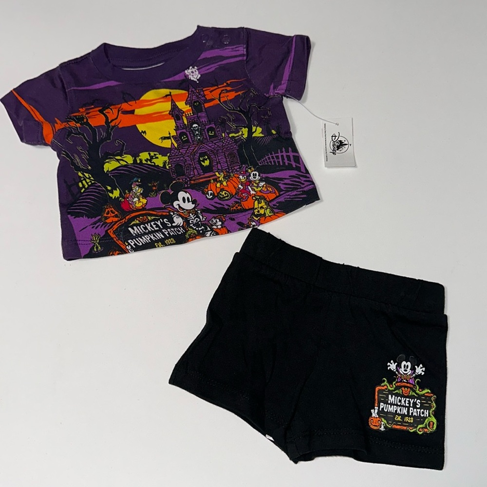 NEW MICKEY DISNEY HALLOWEEN NEWBORN SET